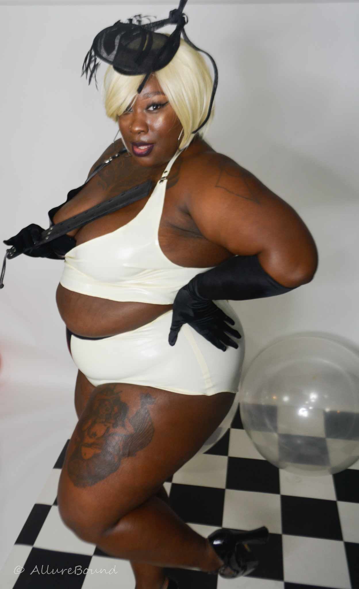 Culotte Latex Taille Haute Deux Tons