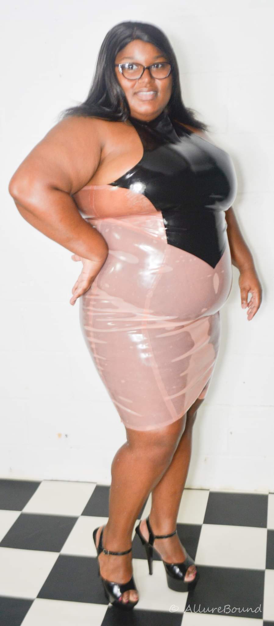 The Point Latex Skirt