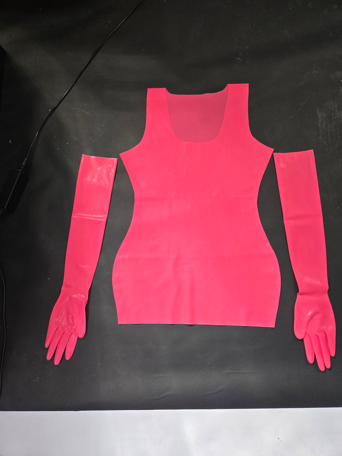 Solid Latex Dress