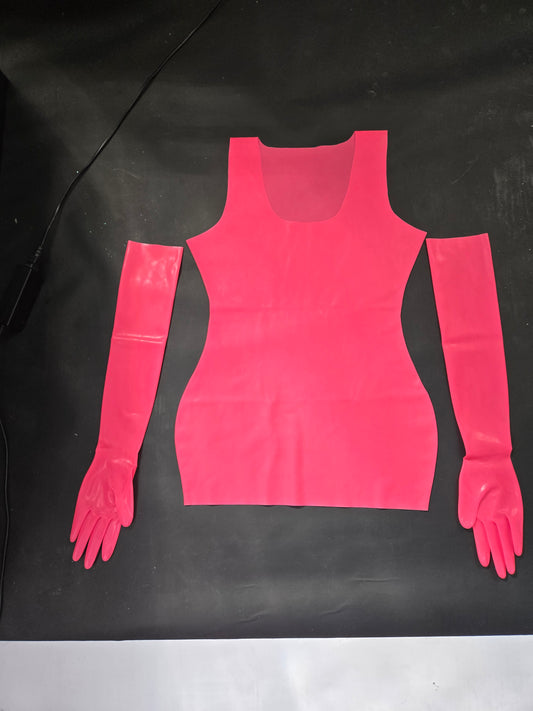 Solid Latex Dress