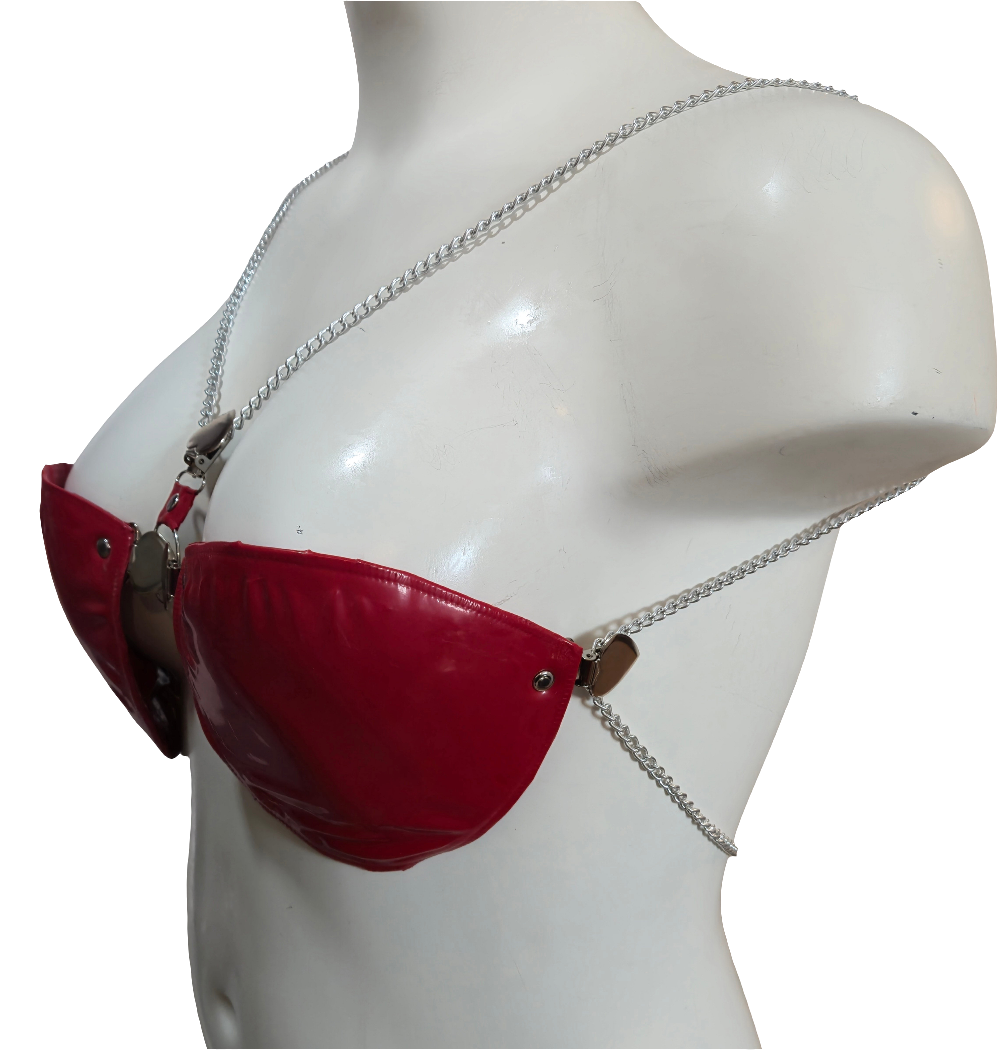 Clip-On Latex Bra