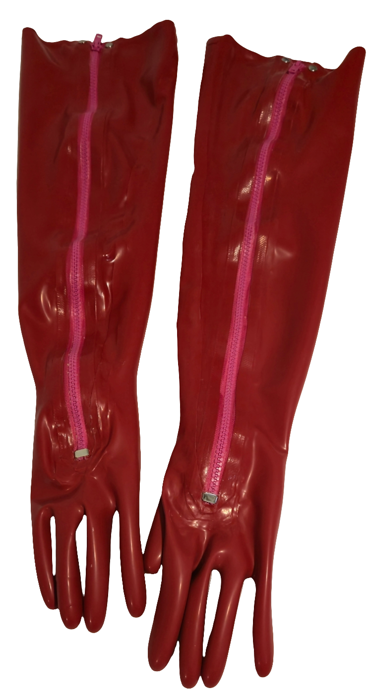 Long Zip Gloves