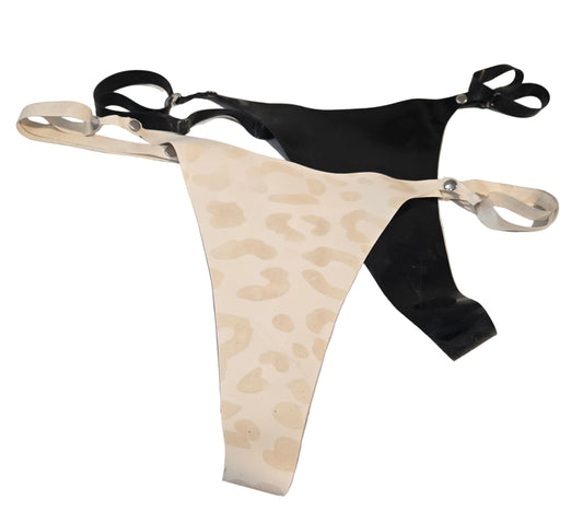 B-Leopard Thong