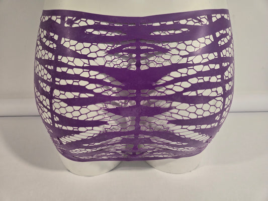 Zebra Net Mini Skirt