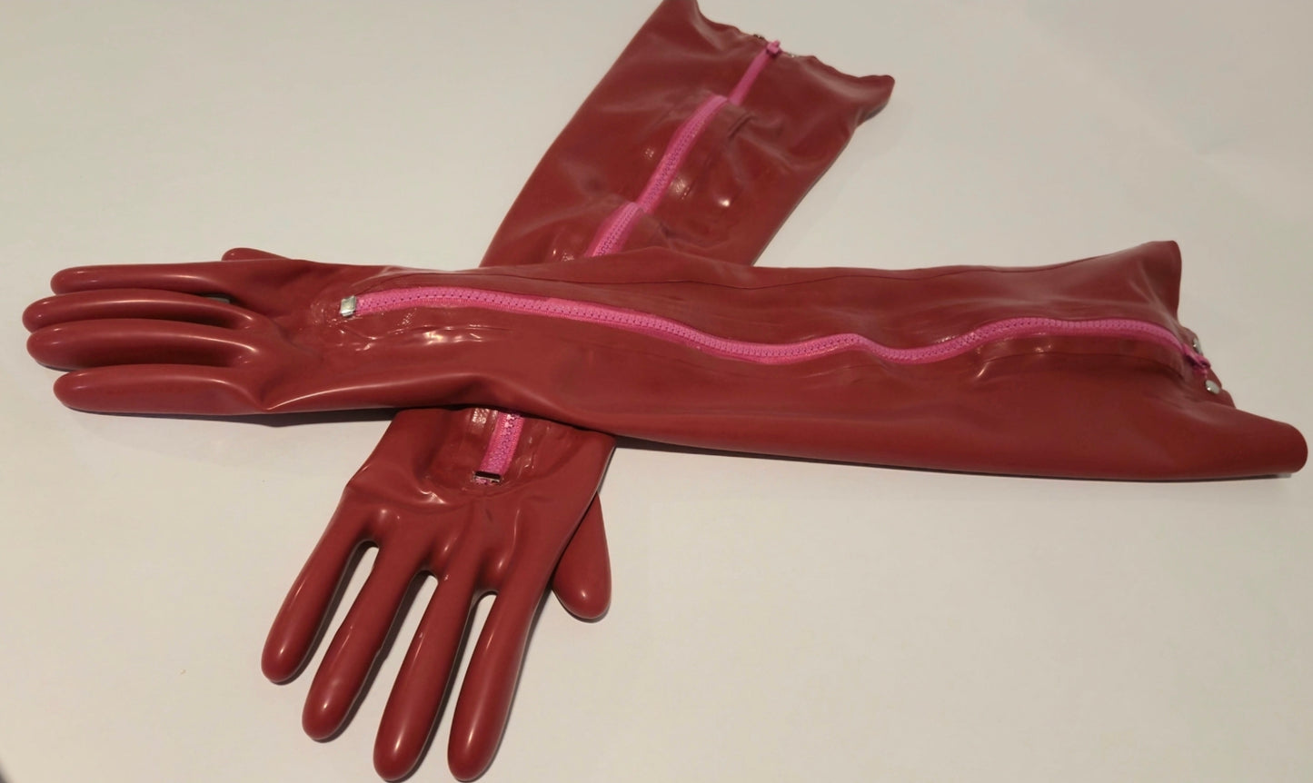 Long Zip Gloves