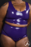 Culotte taille haute en latex
