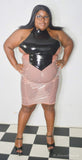 To The Point Latex Skirt
